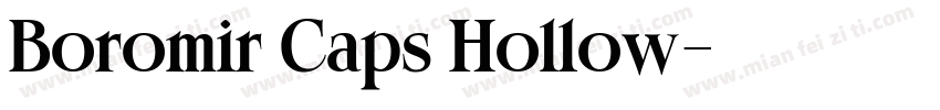 Boromir Caps Hollow字体转换